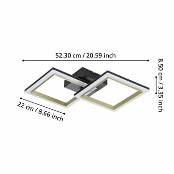 Taklampa Calliera - 525x310 mm - Belysning - Lampor & belysning inomhus - Taklampa & takbelysning - Takplafond