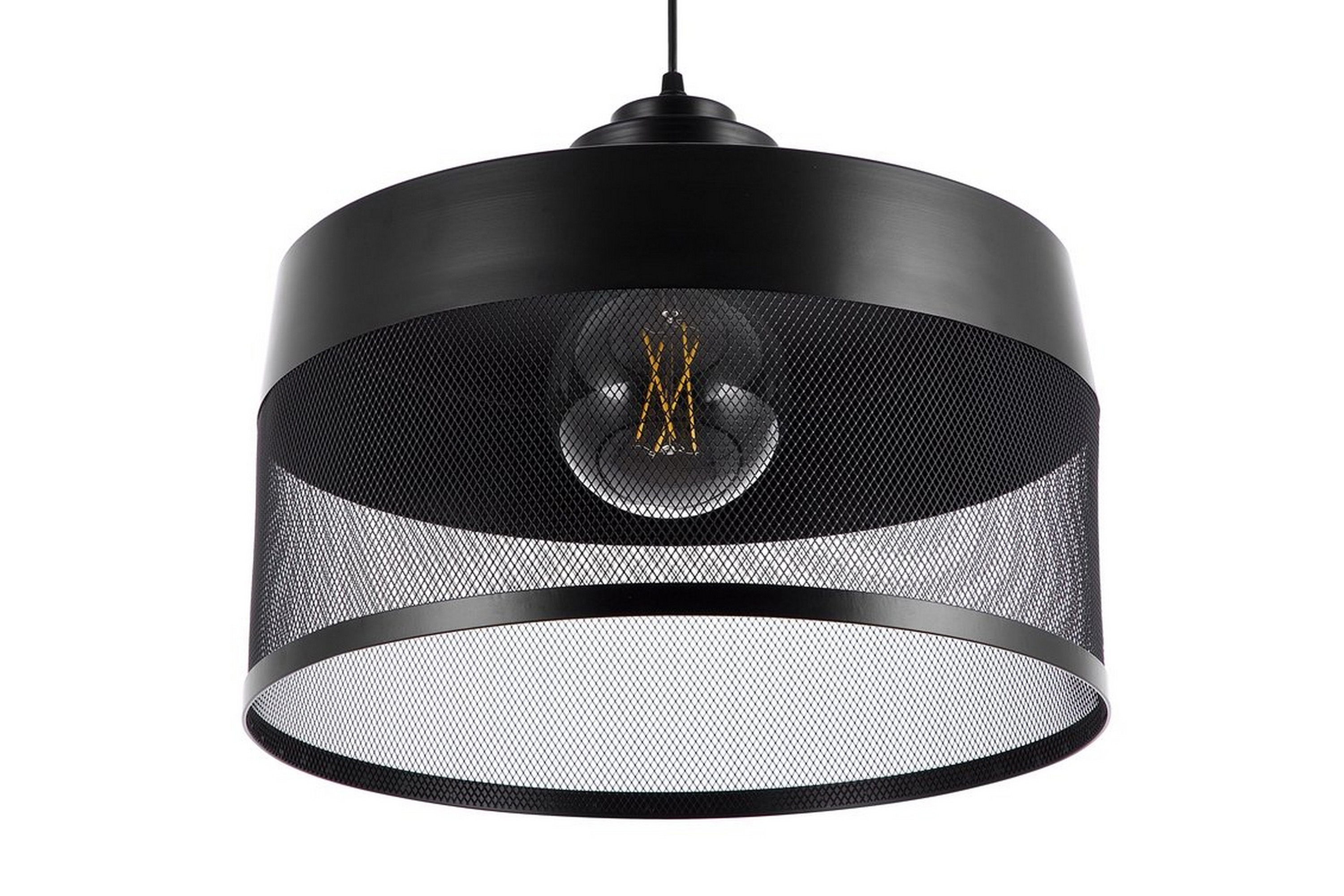 Taklampa Cardener 41 cm Svart