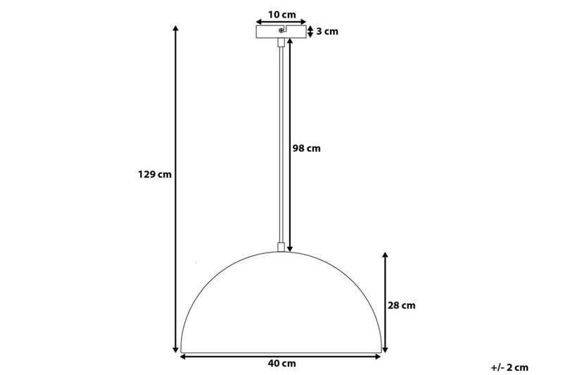 Taklampa Cetina 40 cm - Svart - Belysning - Lampor & belysning inomhus - Taklampa & takbelysning - Kökslampa & taklampa kök
