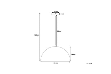 Taklampa Cetina 40 cm - Vit - Belysning - Lampor & belysning inomhus - Taklampa & takbelysning - Kökslampa & taklampa kök