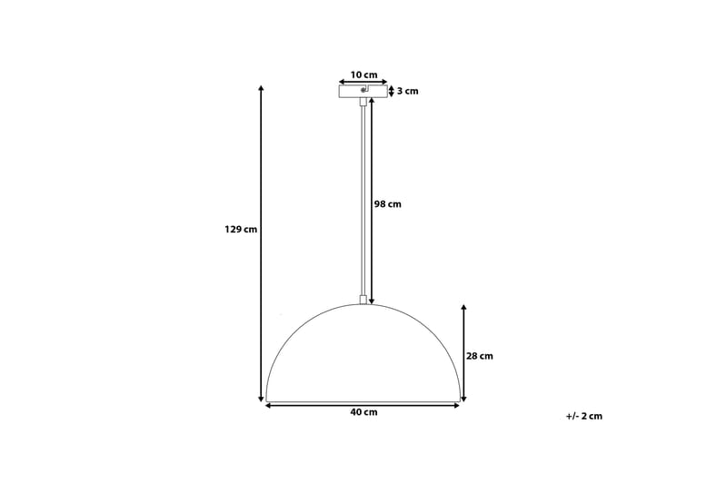 Taklampa Cetina 40 cm - Vit - Taklampa sovrum - Kökslampa & taklampa kök - Hall lampa - Fönsterlampa - Pendellampa & hänglampa - Taklampa vardagsrum - Fönsterlampa hängande - Taklampa & takbelysning