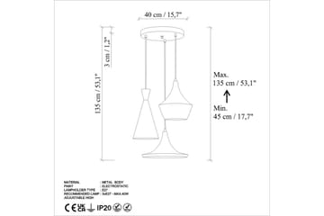 Taklampa Cindel Antikering - Guld - Belysning - Lampor & belysning inomhus - Taklampa & takbelysning - Kökslampa & taklampa kök