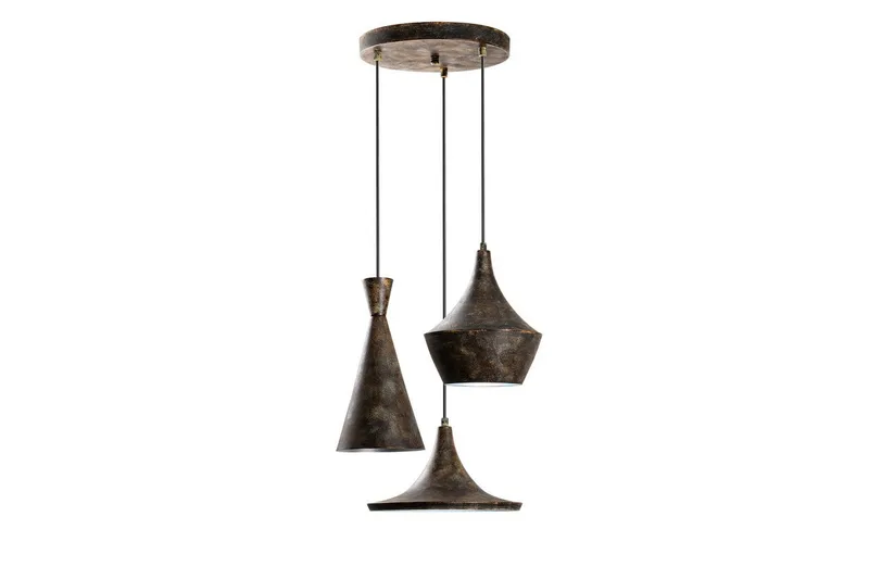 Taklampa Cindel Antikering, Guld