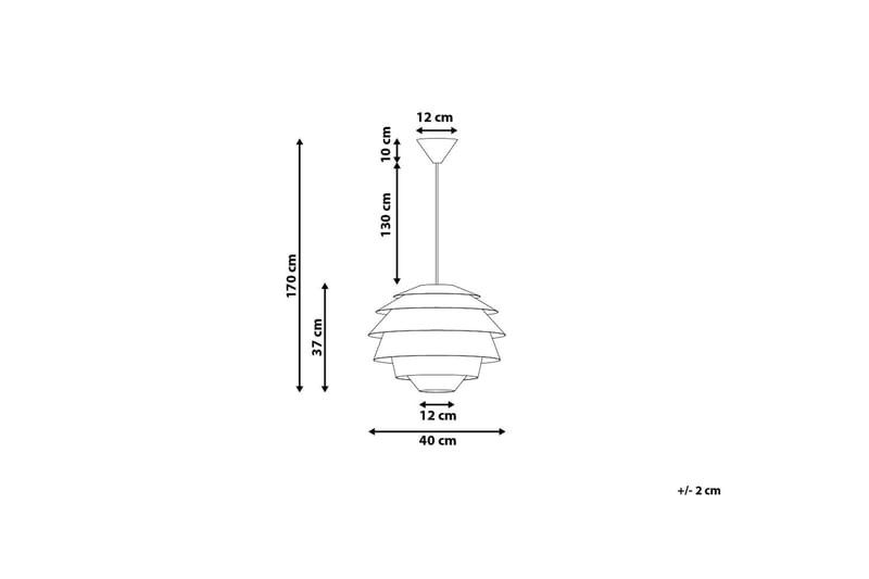 Taklampa Congo 40 cm - Vit - Taklampa sovrum - Kökslampa & taklampa kök - Hall lampa - Fönsterlampa - Pendellampa & hänglampa - Taklampa vardagsrum - Fönsterlampa hängande - Taklampa & takbelysning