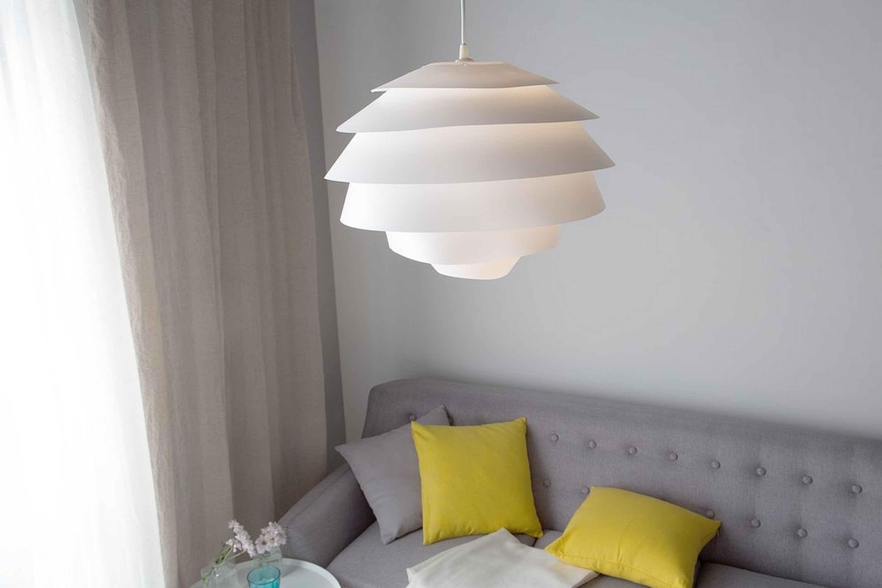 Taklampa Congo 40 cm Vit