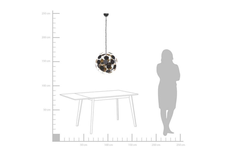 Taklampa Damatria - Svart/Guld - Belysning - Lampor & belysning inomhus - Taklampa & takbelysning - Kökslampa & taklampa kök
