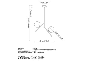 Taklampa Dolcer Dasinara Rany - Rany - Belysning - Lampor & belysning inomhus - Taklampa & takbelysning - Kökslampa & taklampa kök