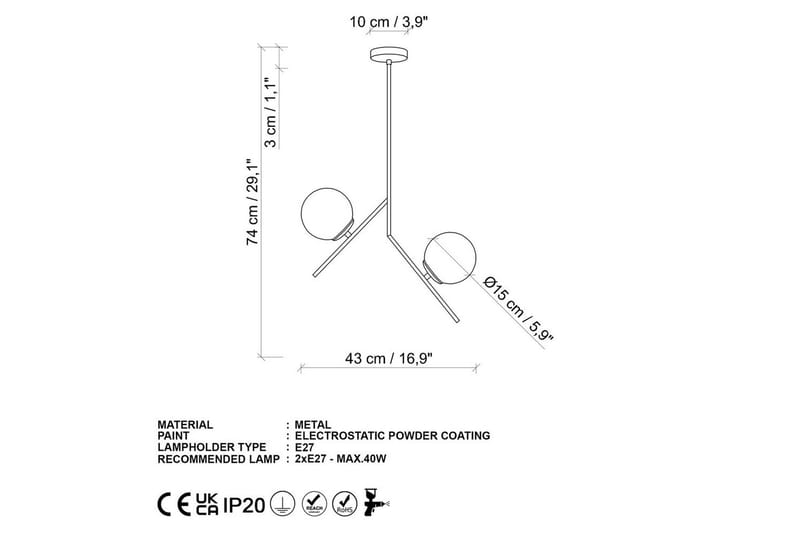 Taklampa Dolcer Dasinara Rany - Rany - Belysning - Lampor & belysning inomhus - Taklampa & takbelysning - Kökslampa & taklampa kök