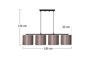 Taklampa Donria Svart / Brun - Brun/Svart - Belysning - Lampor & belysning inomhus - Taklampa & takbelysning - Kökslampa & taklampa kök