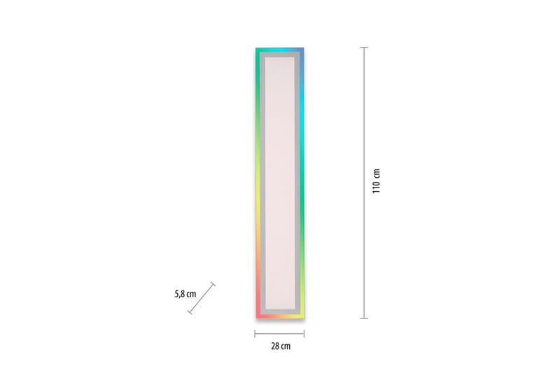 Taklampa Edging - 18x5,2x100 cm - Belysning - Lampor & belysning inomhus - Taklampa & takbelysning - Takplafond
