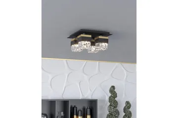 Taklampa Eglo Barrancas - Svart/Guld - Belysning - Lampor & belysning inomhus - Taklampa & takbelysning - Kristallkrona & takkrona