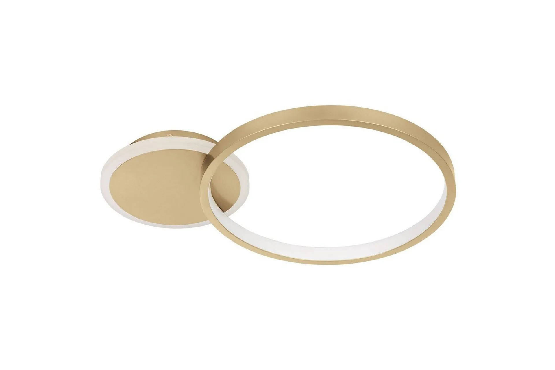 Taklampa Eglo Gafares Rund Guldf&auml;rgad/Vit - Guld/Vit