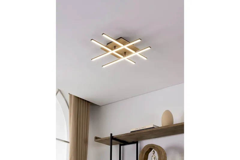 Taklampa Eglo Marinello 1 - Svart/Brun - Belysning - Lampor & belysning inomhus - Taklampa & takbelysning - Takplafond