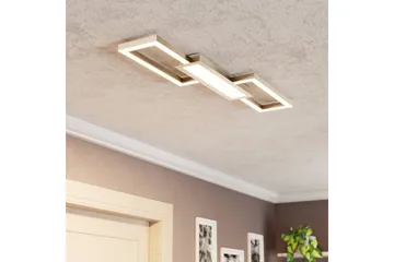 Taklampa Eglo Monirote Nickel-Matt Vit - Vit - Belysning - Lampor & belysning inomhus - Taklampa & takbelysning - Takplafond