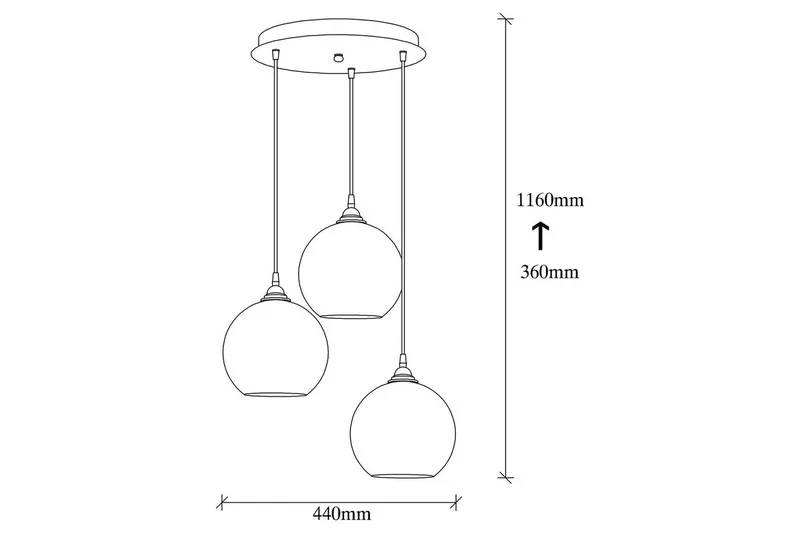 Taklampa Elanorstead Tre Rany / Svart - Guld/Svart - Belysning - Lampor & belysning inomhus - Taklampa & takbelysning - Kökslampa & taklampa kök