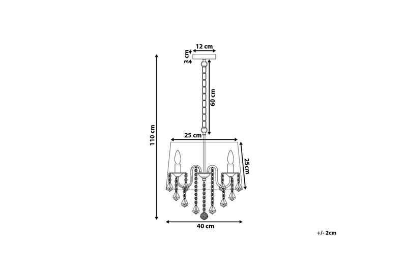 Taklampa Evans 40 cm - Vit - Taklampa sovrum - Kökslampa & taklampa kök - Hall lampa - Fönsterlampa - Pendellampa & hänglampa - Taklampa vardagsrum - Fönsterlampa hängande - Taklampa & takbelysning