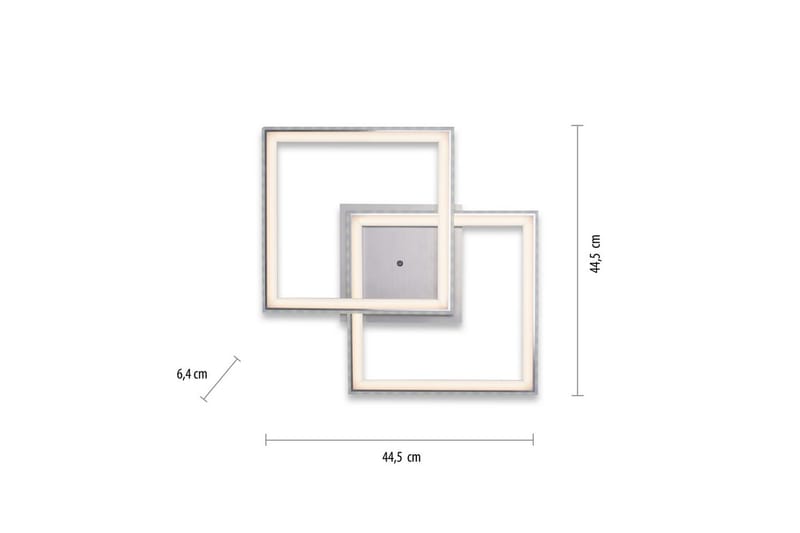 Taklampa Felix - 44,5x6,4x44,5 cm - Belysning - Lampor & belysning inomhus - Taklampa & takbelysning - Takplafond