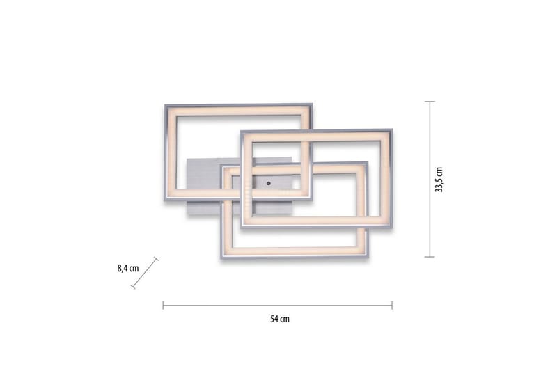 Taklampa Felix - 56x8,4x54 cm - Belysning - Lampor & belysning inomhus - Taklampa & takbelysning - Takplafond