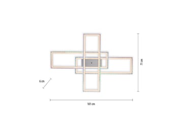 Taklampa Felix - 71x6,9x101,2 cm - Belysning - Lampor & belysning inomhus - Taklampa & takbelysning - Takplafond