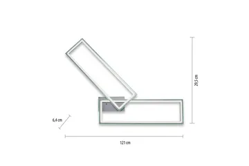 Taklampa Felix - 72x6,4x121 cm - Belysning - Lampor & belysning inomhus - Taklampa & takbelysning - Takplafond