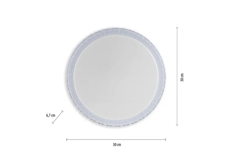 Taklampa Frida - 30x6,7x30 cm - Belysning - Lampor & belysning inomhus - Taklampa & takbelysning - Takplafond