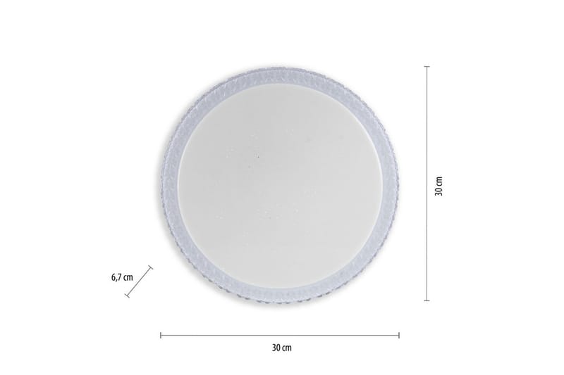 Taklampa Frida - 30x6,7x30 cm - Belysning - Lampor & belysning inomhus - Taklampa & takbelysning - Takplafond