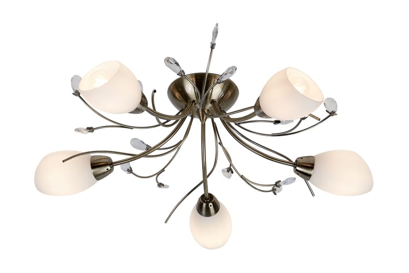 Taklampa Gardenia 60 cm Dimbar 5 Lampor Antikmässing - Searchlight - Hall lampa - Taklampa & takbelysning - Takplafond - Plafond
