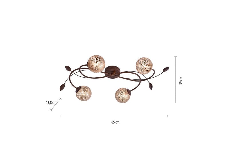 Taklampa Greta - 39x13,8x65 cm - Belysning - Lampor & belysning inomhus - Taklampa & takbelysning - Takplafond