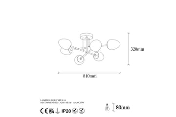 Taklampa Grevan Vintage - Multifärgad - Belysning - Lampor & belysning inomhus - Taklampa & takbelysning - Takplafond