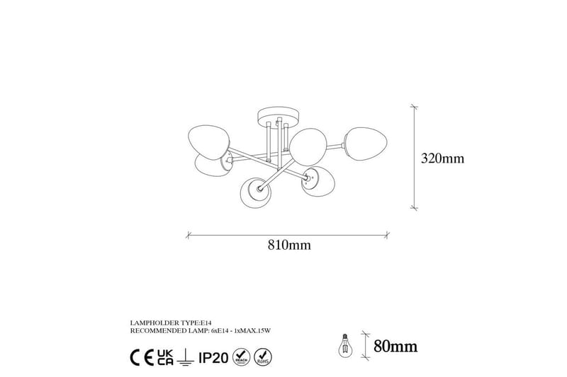 Taklampa Grevan Vintage - Multifärgad - Belysning - Lampor & belysning inomhus - Taklampa & takbelysning - Takplafond