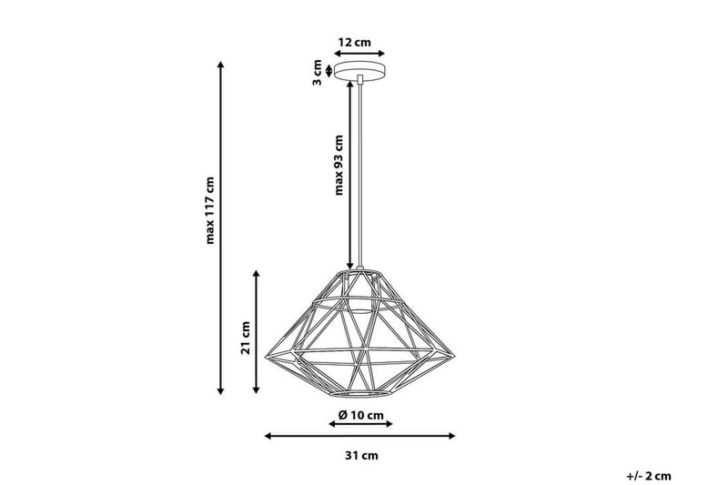 Taklampa Guam 31 cm - Koppar - Taklampa sovrum - Kökslampa & taklampa kök - Hall lampa - Fönsterlampa - Pendellampa & hänglampa - Taklampa vardagsrum - Fönsterlampa hängande - Taklampa & takbelysning