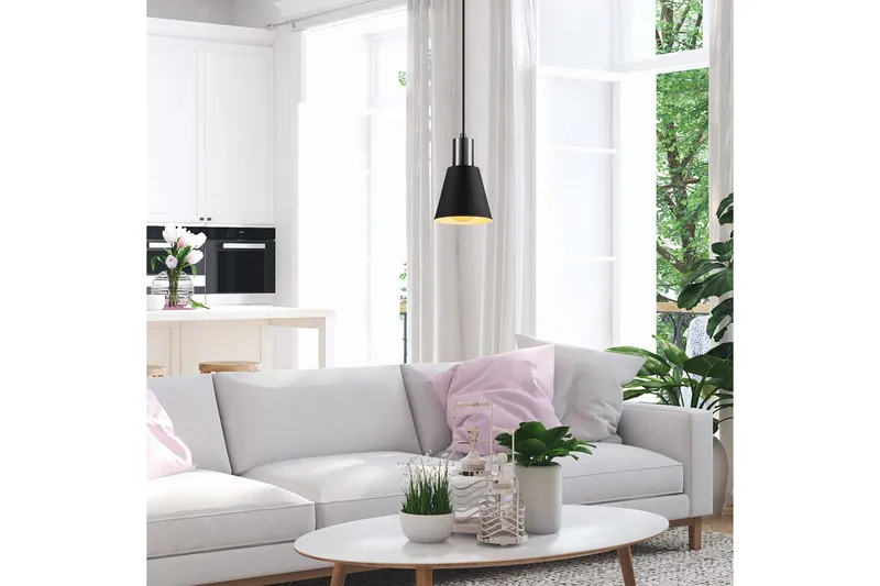 Taklampa Gullis Svart / Nickel - Svart - Belysning - Lampor & belysning inomhus - Taklampa & takbelysning - Kökslampa & taklampa kök