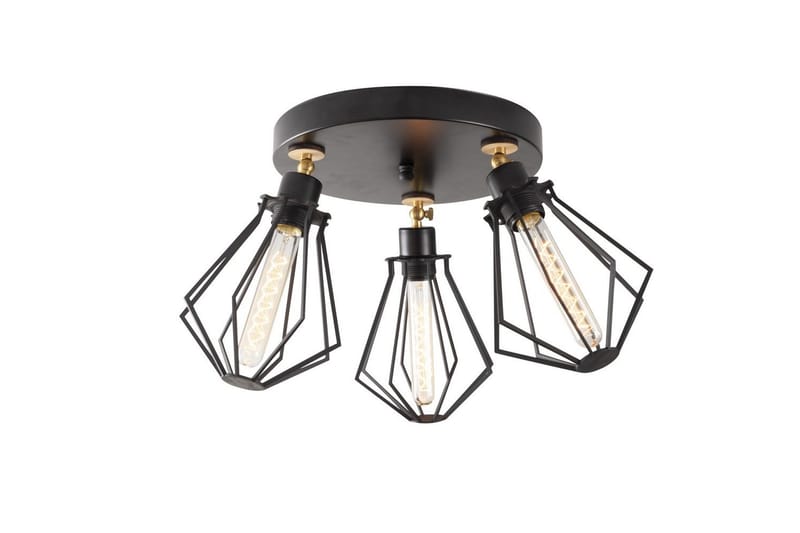 Taklampa Hillmere Svart / Rany - Guld/Svart - Belysning - Lampor & belysning inomhus - Taklampa & takbelysning - Takplafond