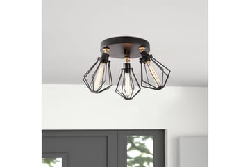 Taklampa Hillmere Svart / Rany - Guld/Svart - Belysning - Lampor & belysning inomhus - Taklampa & takbelysning - Takplafond
