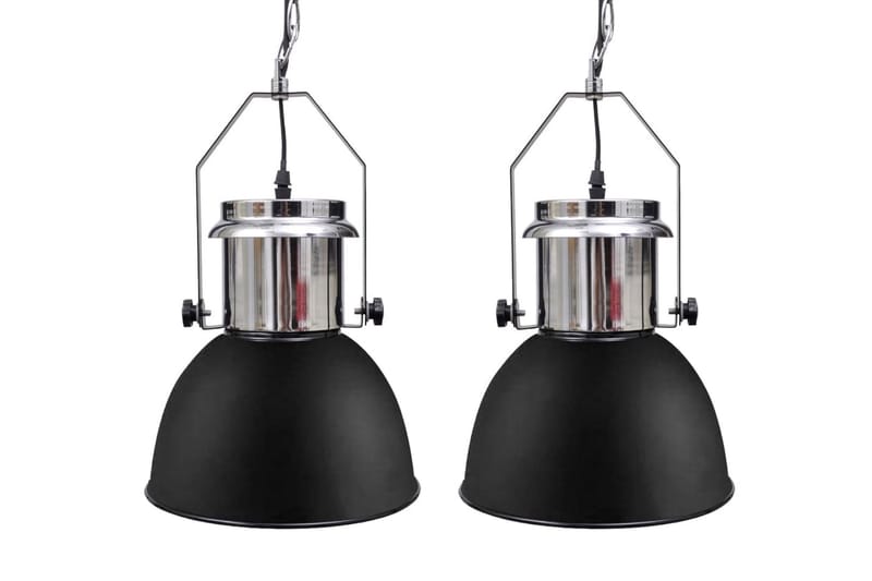 Taklampa i metall 2 st höjdjusterbar modern svart - Svart - Kökslampa & taklampa kök - Fönsterlampa - Taklampa sovrum - Pendellampa & hänglampa - Hall lampa - Taklampa vardagsrum - Fönsterlampa hängande - Taklampa & takbelysning
