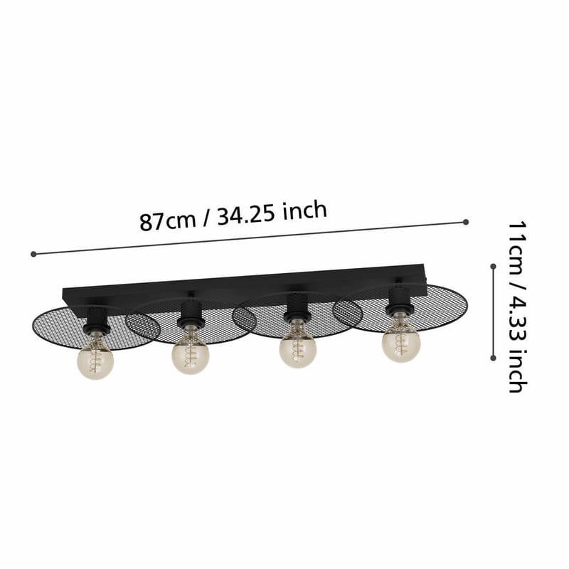 Taklampa Ikeston - 33 cm - Belysning - Lampor & belysning inomhus - Taklampa & takbelysning - Takplafond