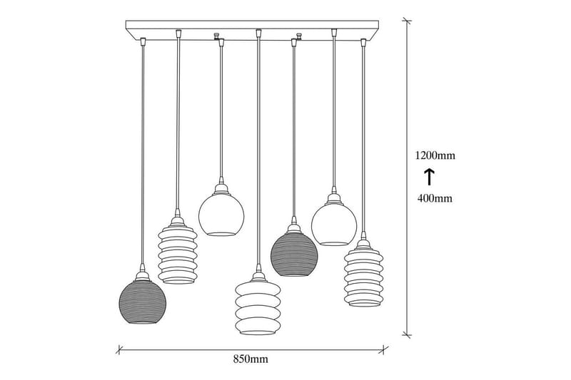 Taklampa Ilena Rök - Antracit - Belysning - Lampor & belysning inomhus - Taklampa & takbelysning - Kökslampa & taklampa kök