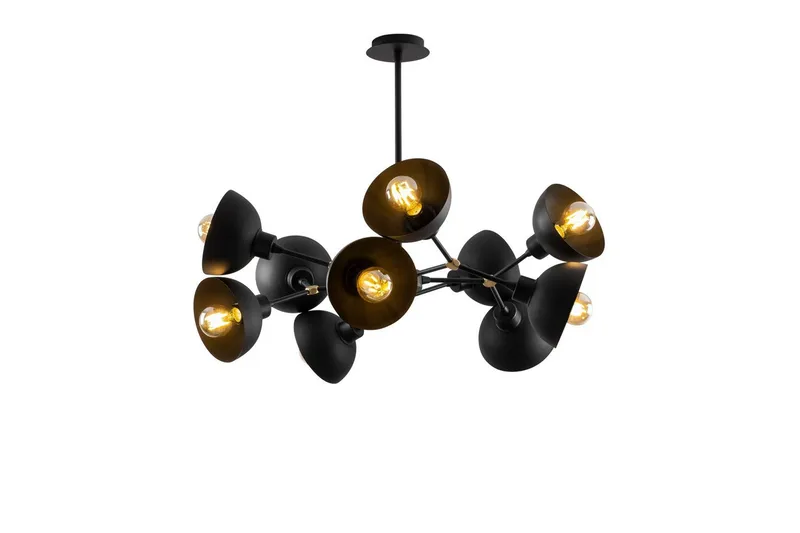 Taklampa Ilmare Moonza Svart, Svart