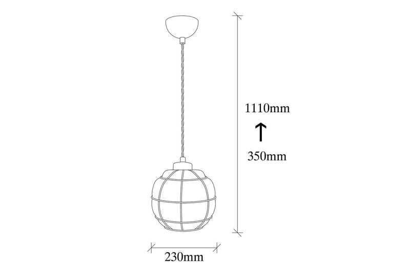 Taklampa Jaran Koppar Enkeluttag - Enkeluttag - Belysning - Lampor & belysning inomhus - Taklampa & takbelysning - Kökslampa & taklampa kök