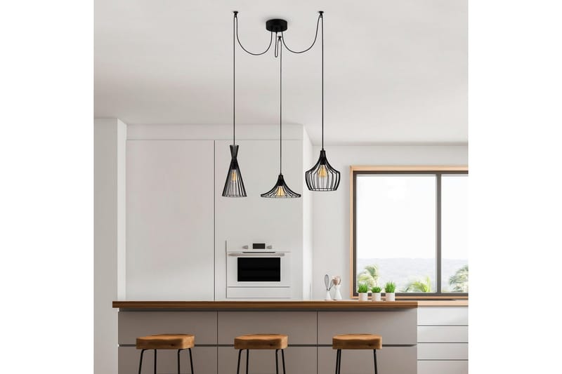 Taklampa Jarim Svart - Svart - Belysning - Lampor & belysning inomhus - Taklampa & takbelysning - Kökslampa & taklampa kök