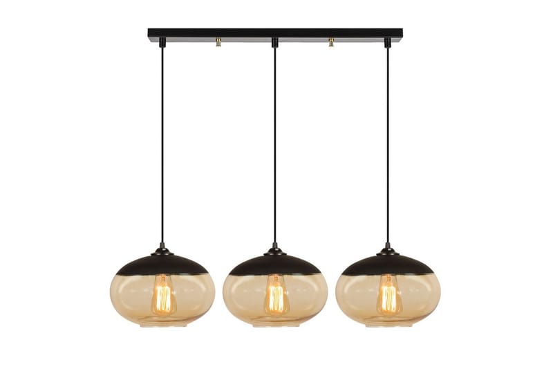 Taklampa Jeba Tre Svart / Honung - Svart - Belysning - Lampor & belysning inomhus - Taklampa & takbelysning - Kökslampa & taklampa kök