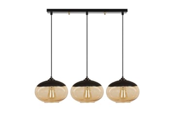 Taklampa Jeba Tre Svart / Honung - Svart - Belysning - Lampor & belysning inomhus - Taklampa & takbelysning - Kökslampa & taklampa kök