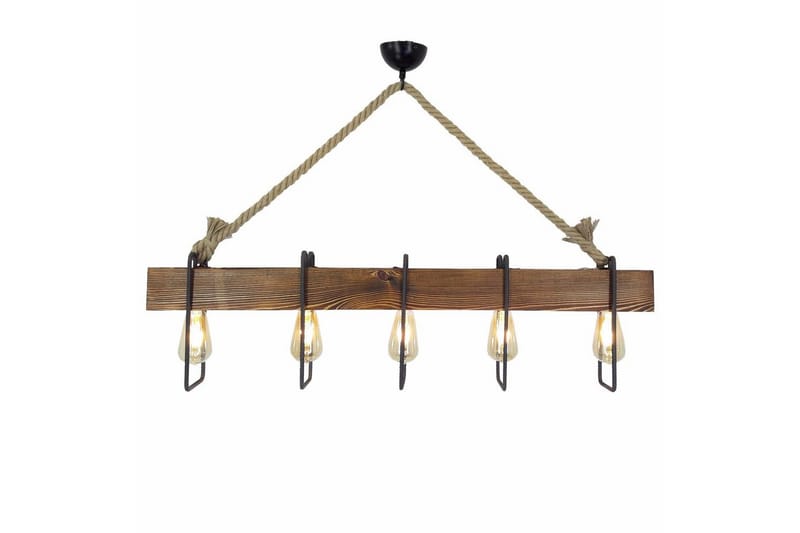Taklampa Kalldrun Valnöt / Svart / Beige - Valnöt / Svart / Beige - Belysning - Lampor & belysning inomhus - Taklampa & takbelysning - Kökslampa & taklampa kök