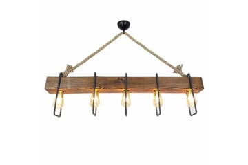 Taklampa Kalldrun Valnöt / Svart / Beige - Valnöt / Svart / Beige - Belysning - Lampor & belysning inomhus - Taklampa & takbelysning - Kökslampa & taklampa kök