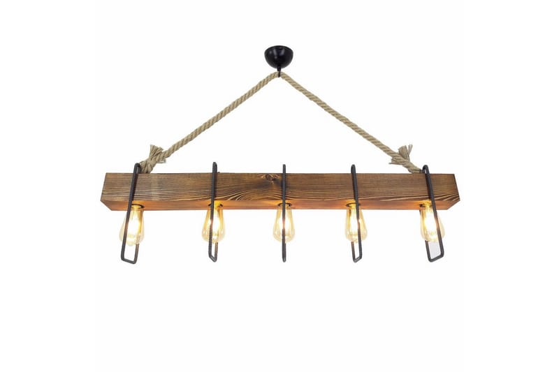 Taklampa Kalldrun Valnöt / Svart / Beige - Valnöt / Svart / Beige - Belysning - Lampor & belysning inomhus - Taklampa & takbelysning - Kökslampa & taklampa kök