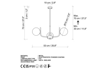 Taklampa Kelulstead Svart - Svart - Belysning - Lampor & belysning inomhus - Taklampa & takbelysning - Kökslampa & taklampa kök