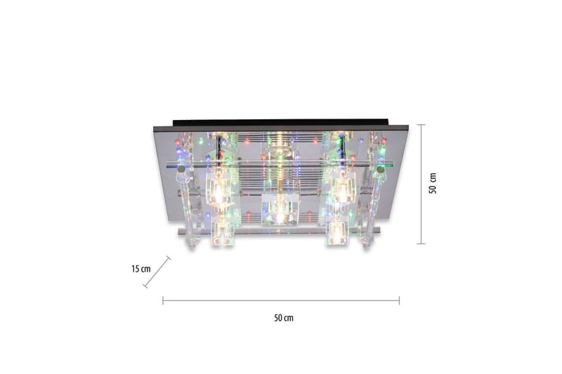 Taklampa Kemal2.0 - 50x15x50 cm - Belysning - Lampor & belysning inomhus - Taklampa & takbelysning - Takplafond