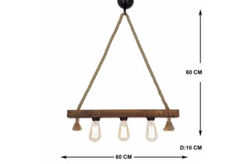 Taklampa Kutuk Valnöt - Brun - Belysning - Lampor & belysning inomhus - Taklampa & takbelysning - Kökslampa & taklampa kök