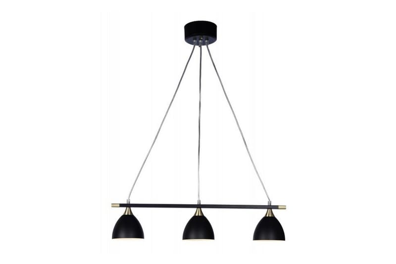 Taklampa Lexi 65 cm 3 Lampor Svart/Borstad Mässing - Taklampa & takbelysning - Fönsterlampa - Hall lampa - Pendellampa & hänglampa - Kökslampa & taklampa kök - Taklampa vardagsrum - Fönsterlampa hängande - Taklampa sovrum