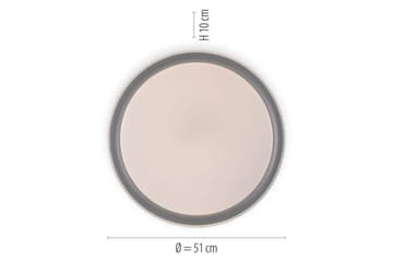 Taklampa Lolasmart Kari - 51x9x51 cm - Belysning - Lampor & belysning inomhus - Taklampa & takbelysning - Takplafond